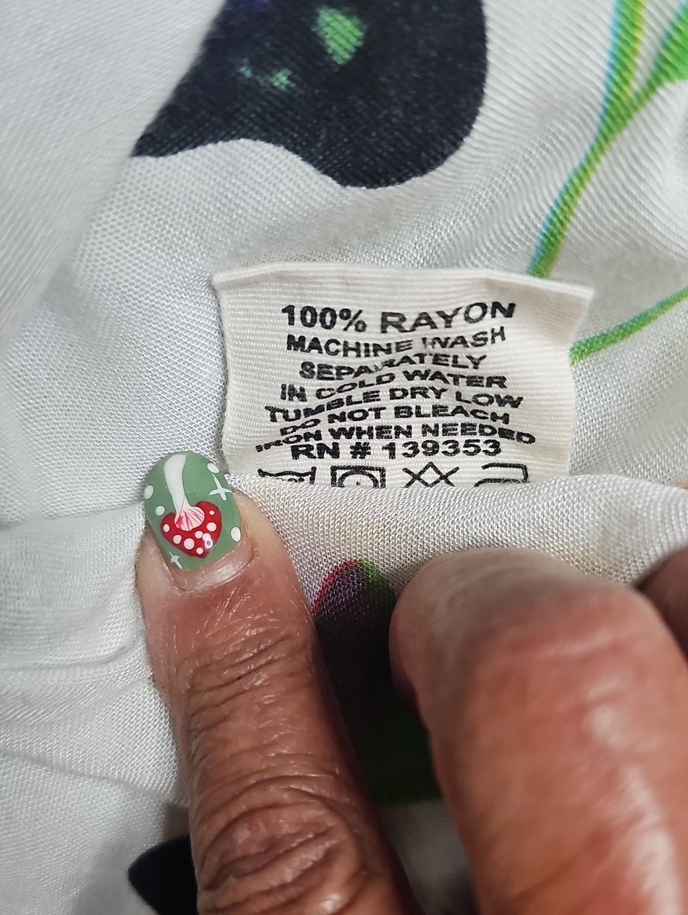 Sleeveless White Dress with Colorful Floral & Butterfly Print - Picture 6 of 6